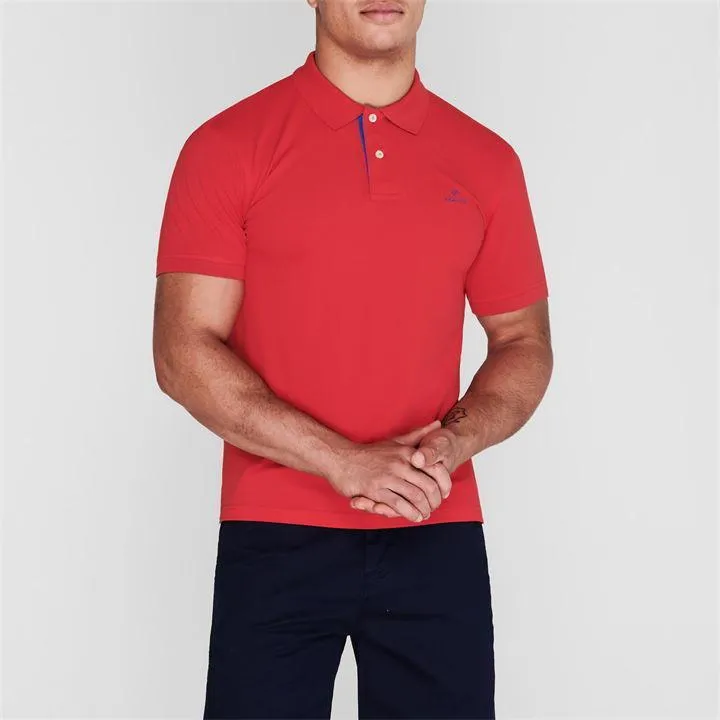 GANT  |Unisex Street Style Short Sleeves Knitted Polo Shirts Polos