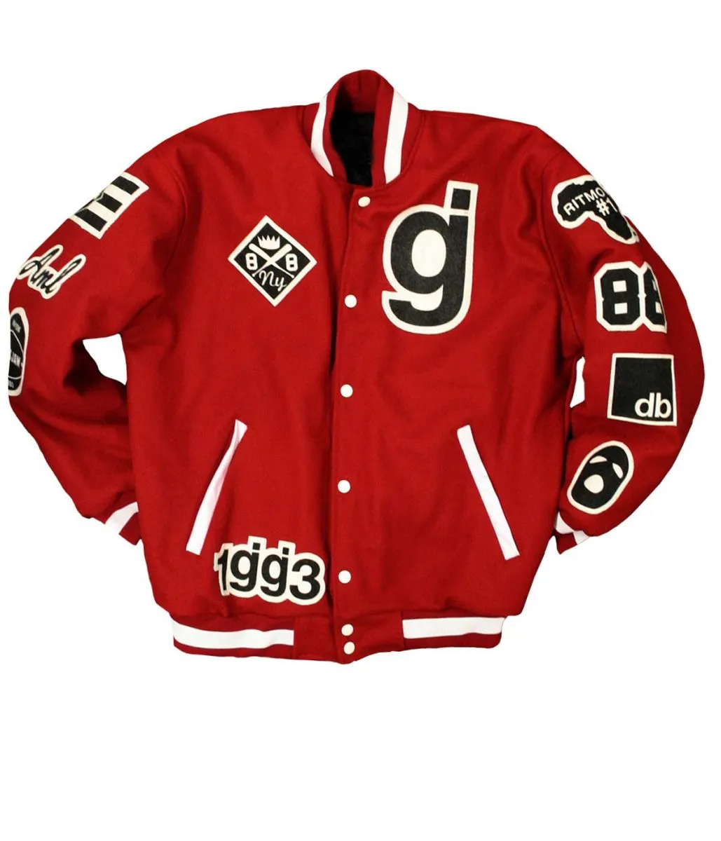 Glassjaw Letterman Red Wool Jacket