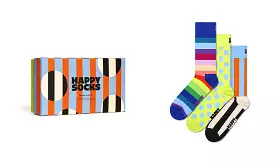 Happy Socks Mens Multicolor Sock Gift Set (3-Pack)