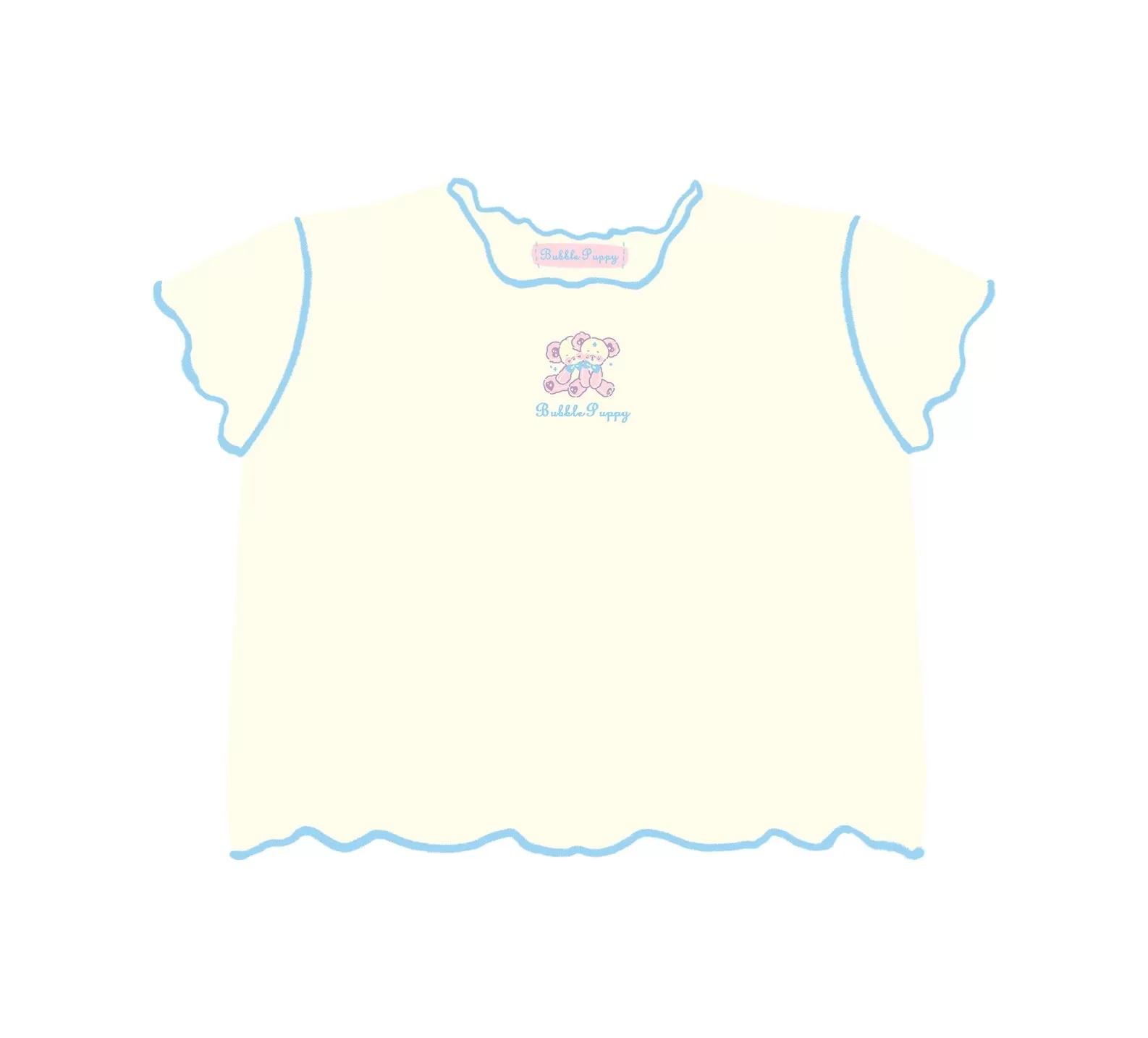 Ice cream bubbly pop girly Crop T-shirt