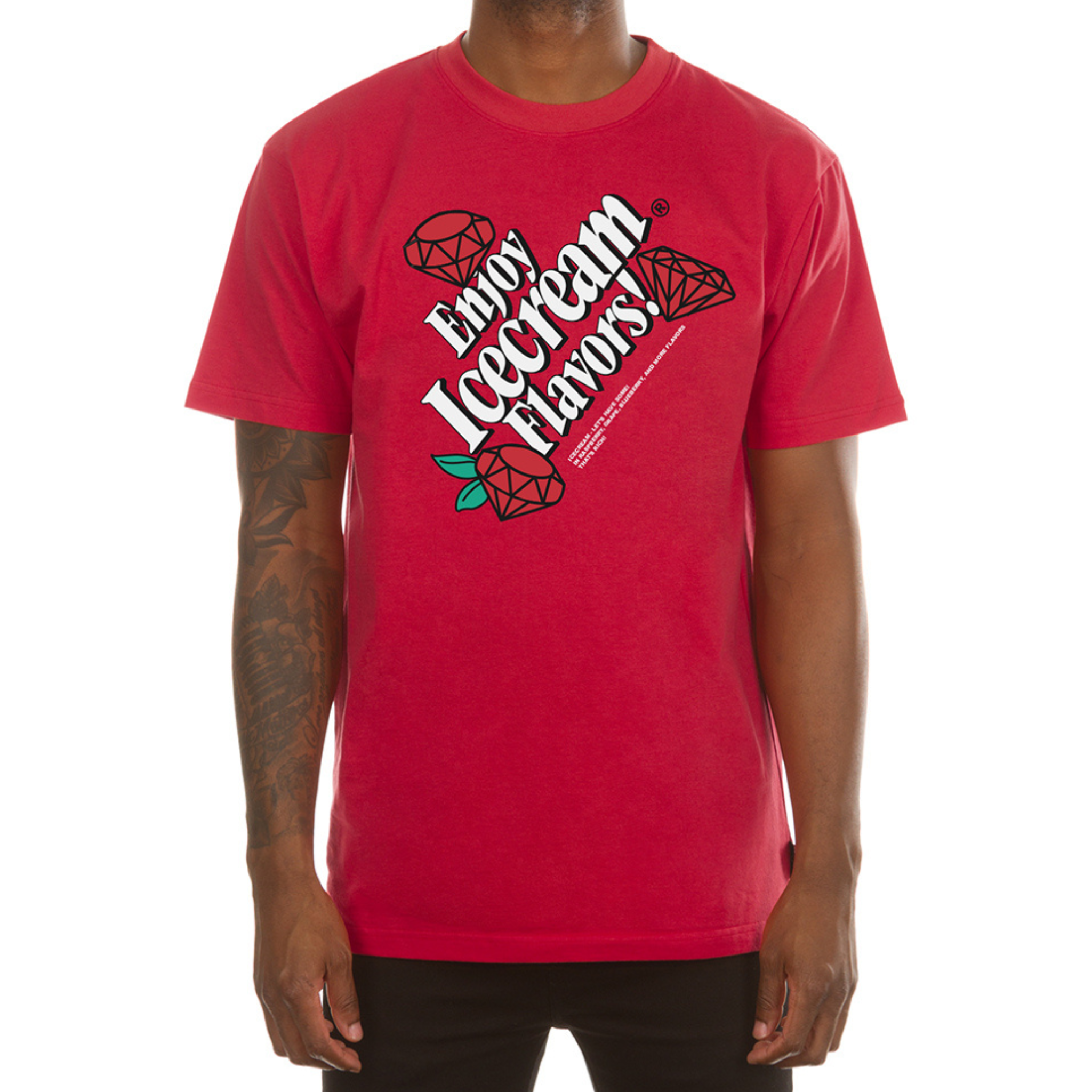 Ice Cream Flavor SS Tee (True Red)