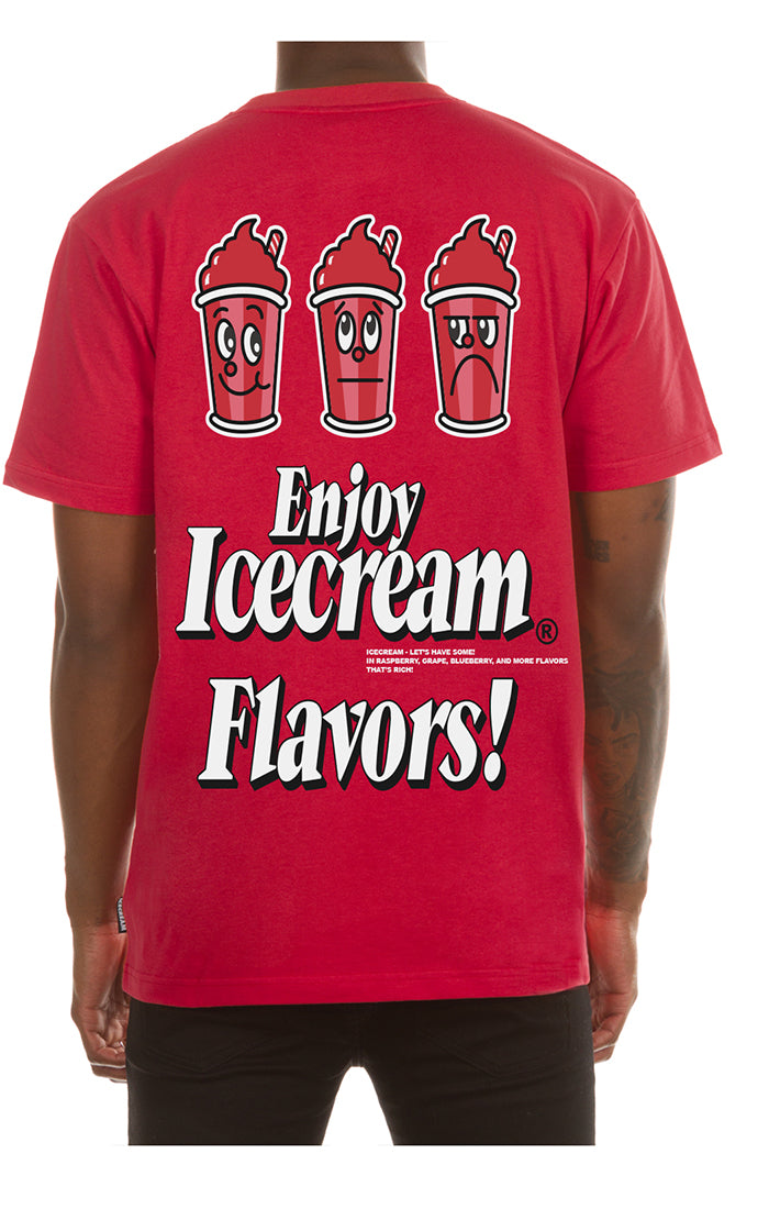 Ice Cream Flavor SS Tee (True Red)