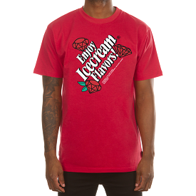 Ice Cream Flavor SS Tee (True Red)