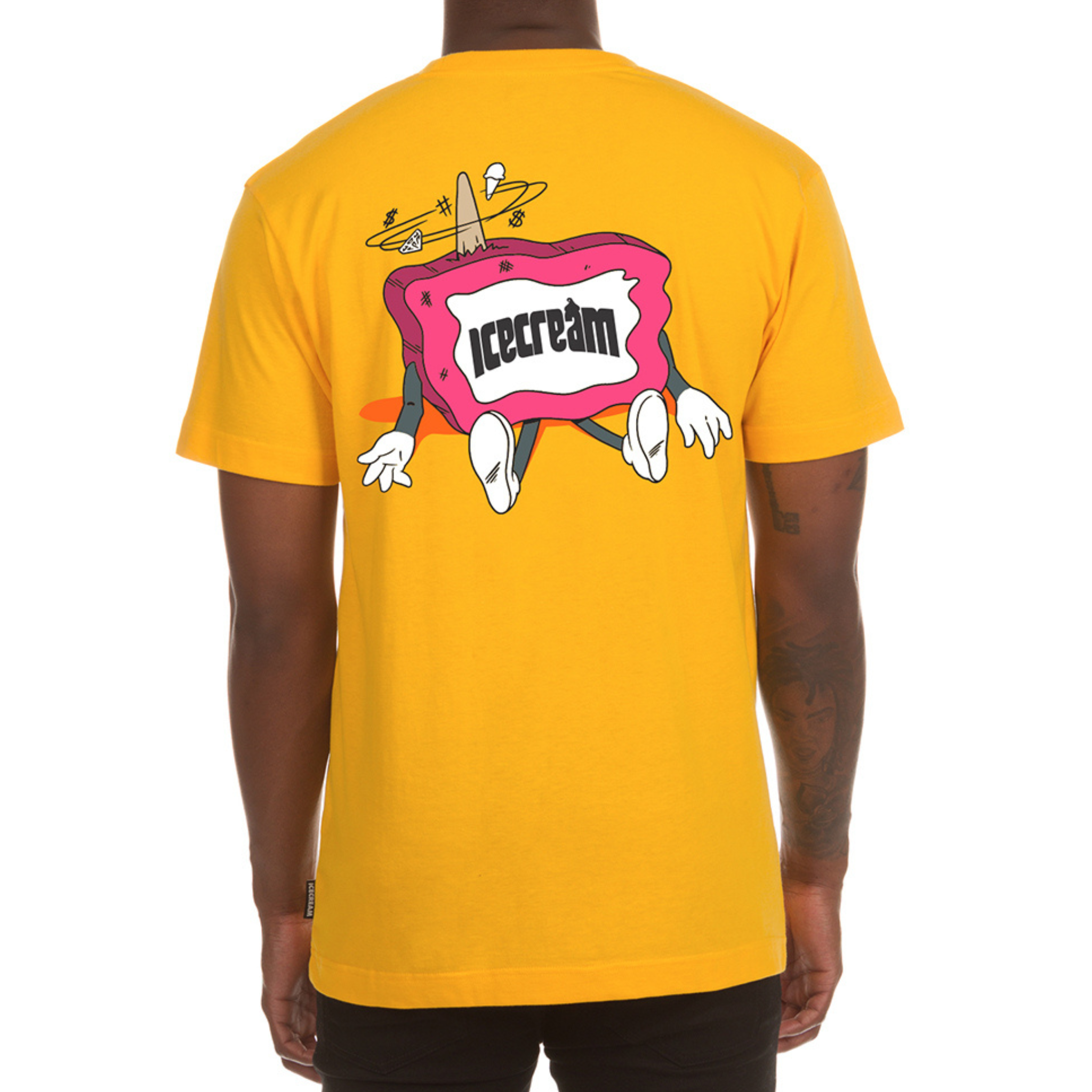 Ice Cream Knock Out SS Tee (Saffron)