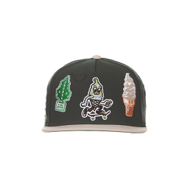 Ice Cream Over The Top Snapback (Dark Green)