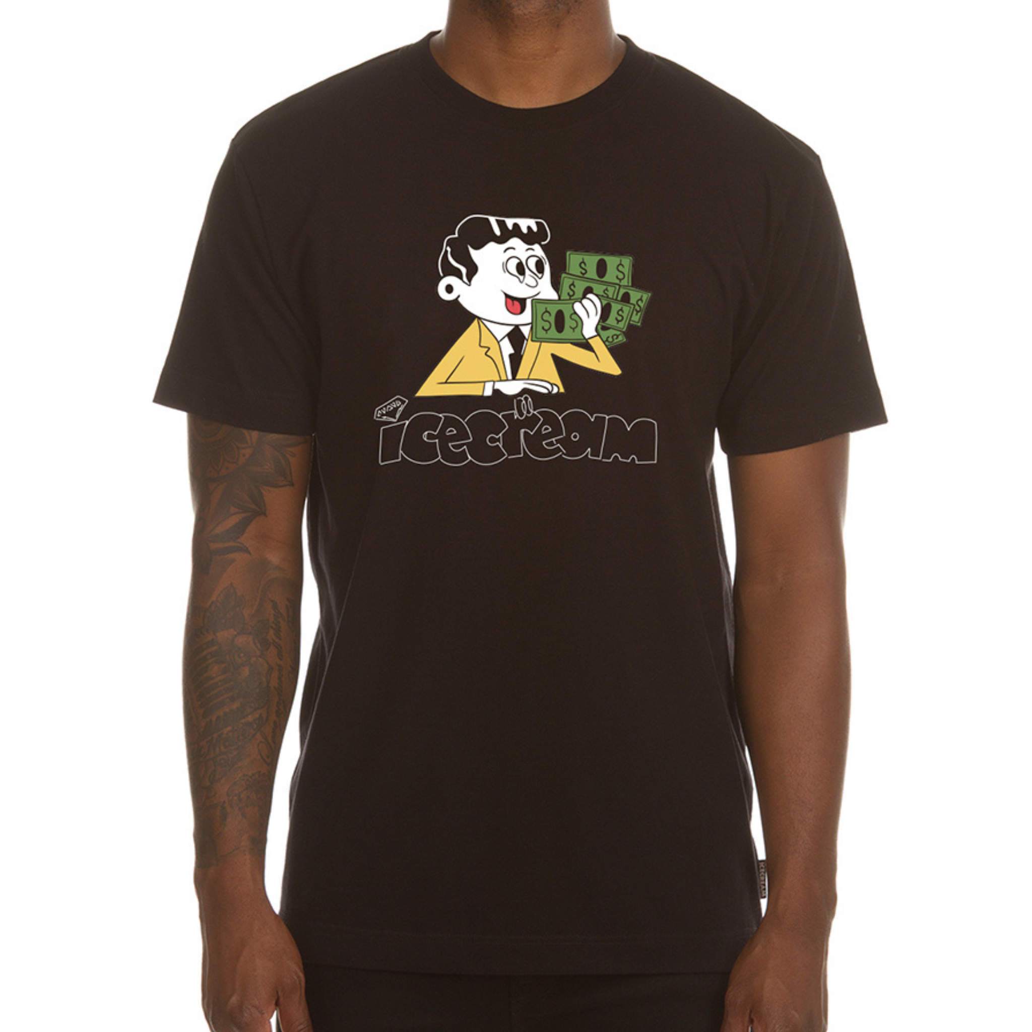 Ice Cream Wide Eyed SS Tee (Black)