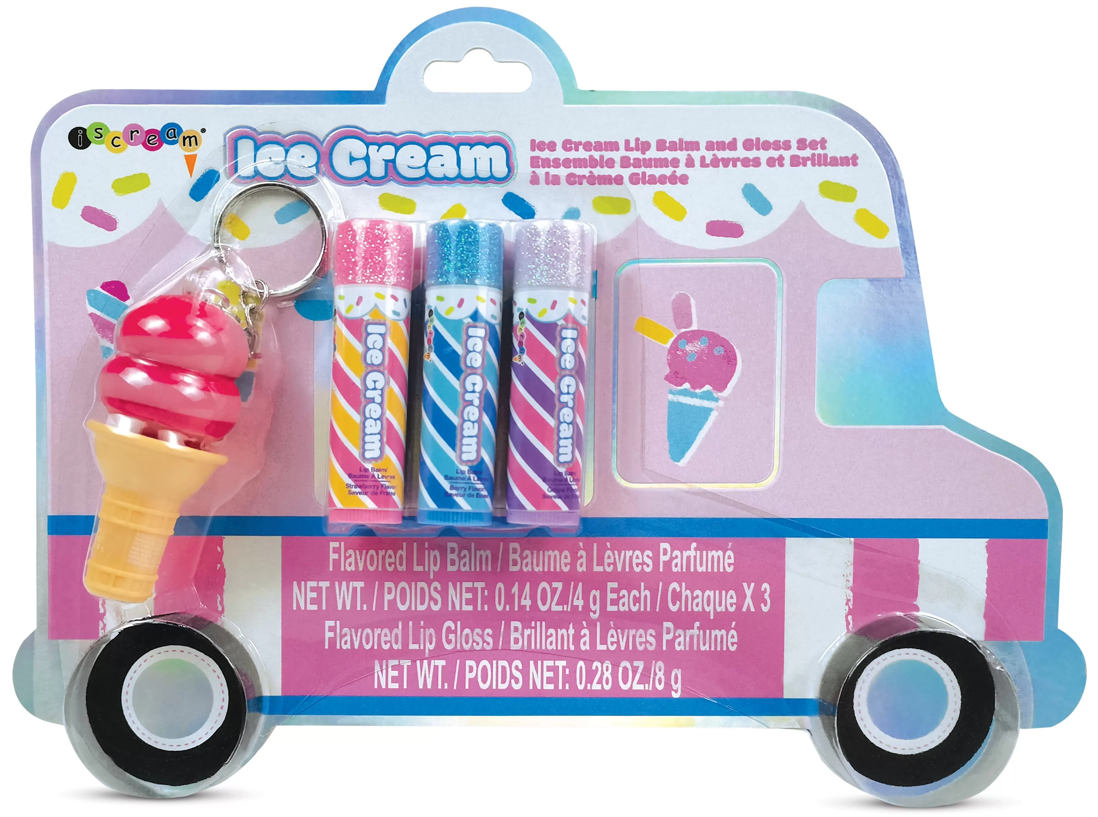 Iscream Ice Cream Truck Lip Balm & Gloss Set