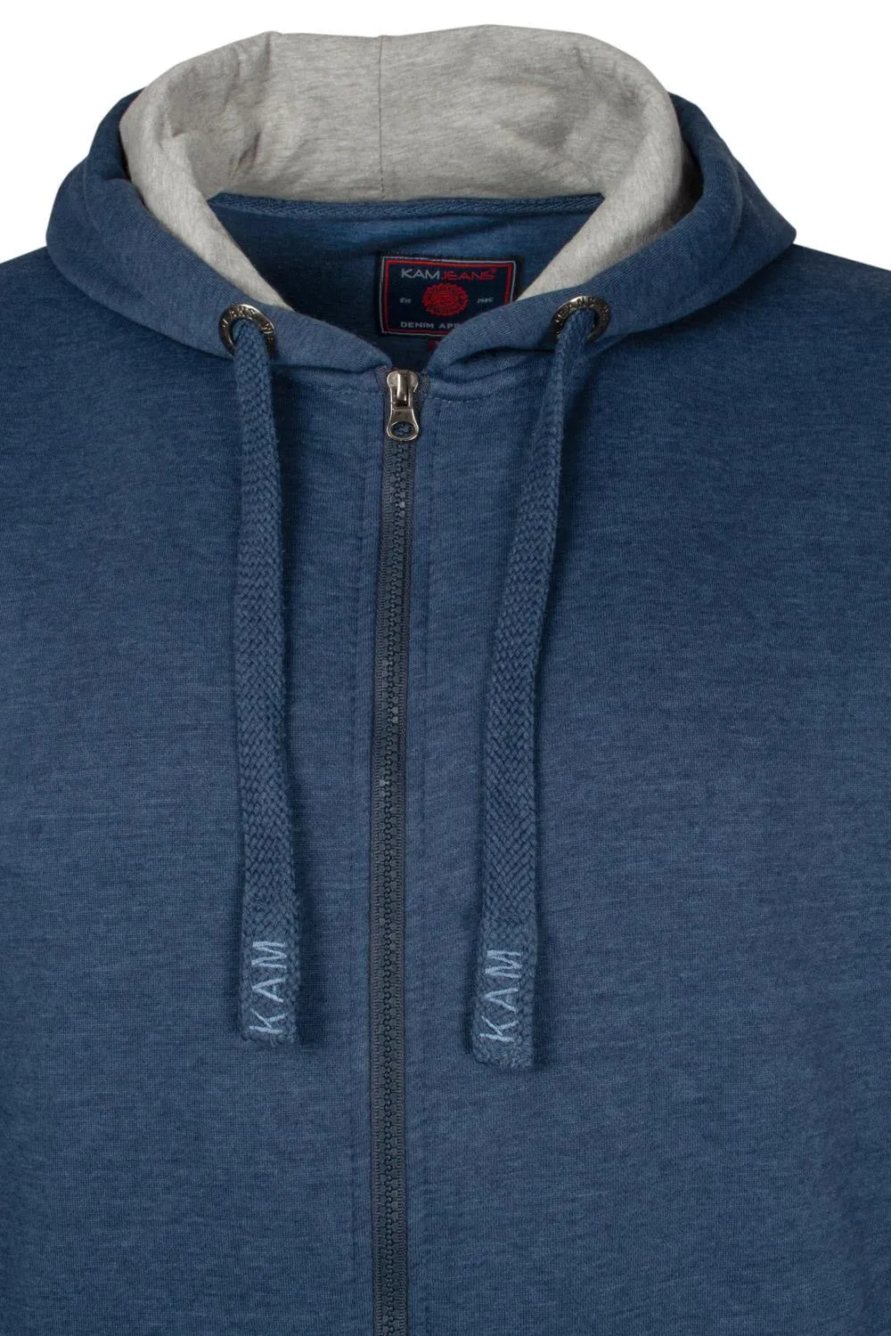 Kam Classic Zip Through Hoody - Royal Blue