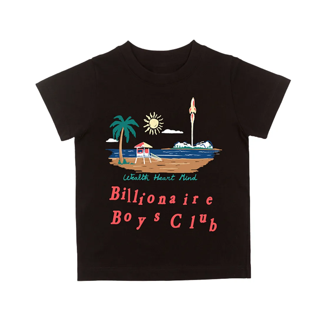 Kids Billionaire Boys Club Space Beach S/S Tee (Black)