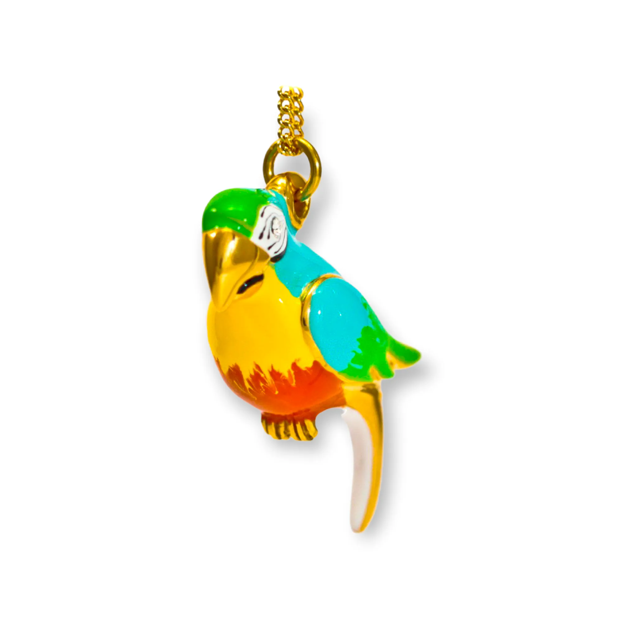 LIGHT BLUE PARROT  NECKLACE