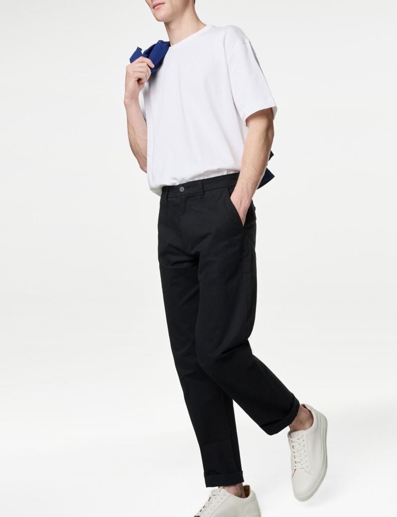 Loose Fit Stretch Chinos