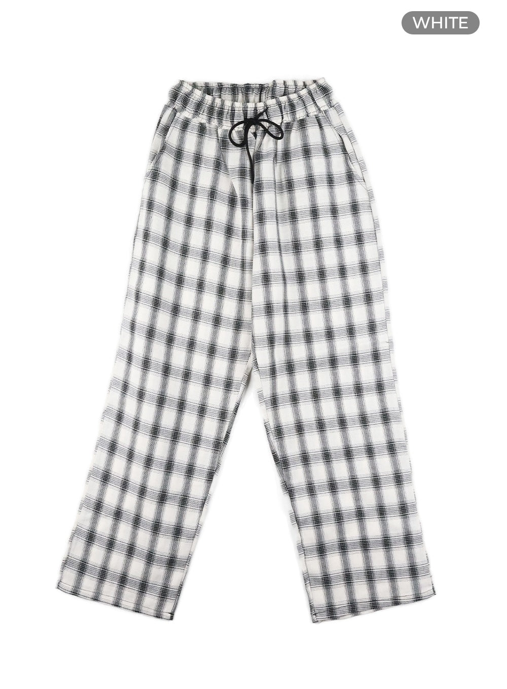 Men's Wide Fit Gingham Trousers IA401