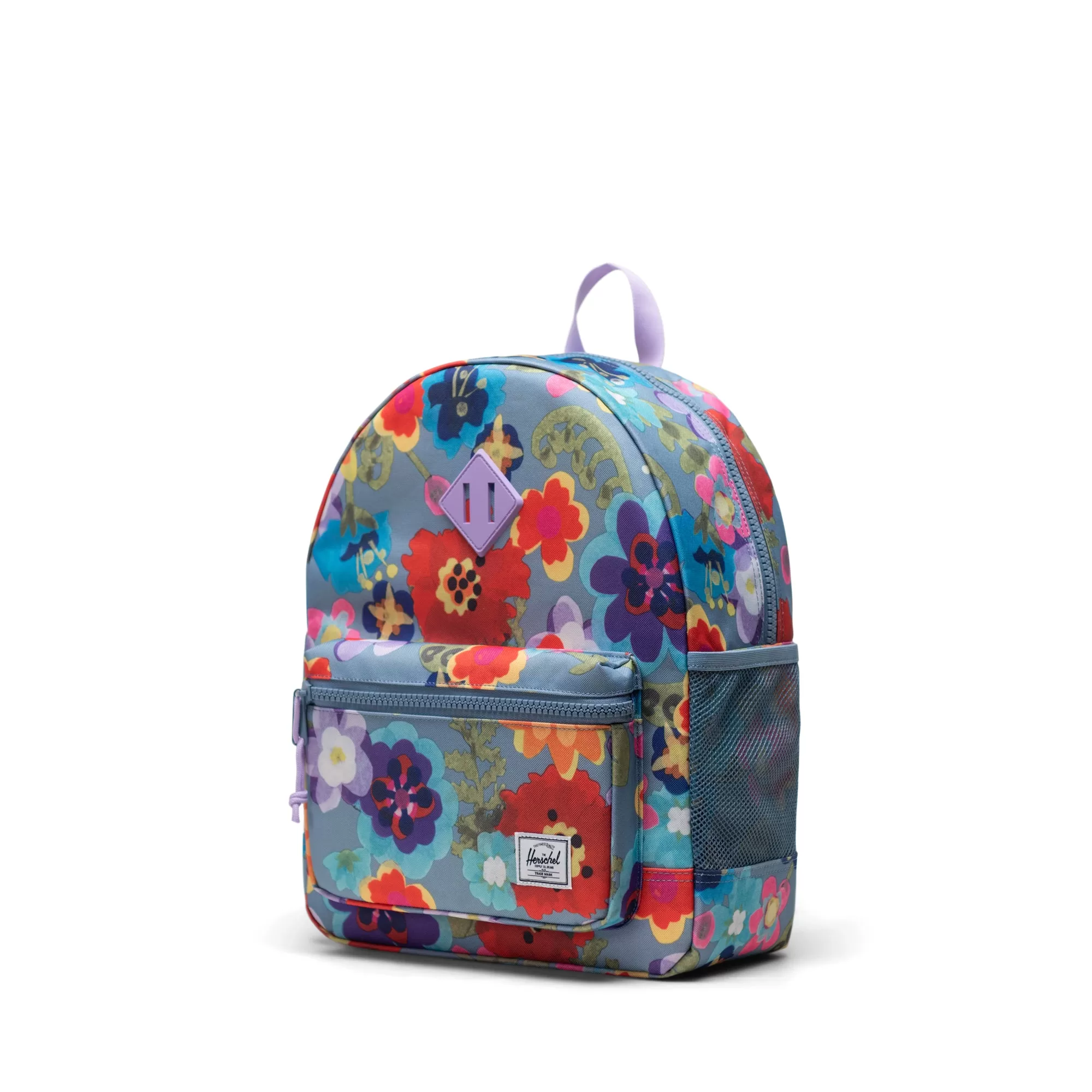 Mochila Herschel Heritage Youth Paper Flowers Faded Denim