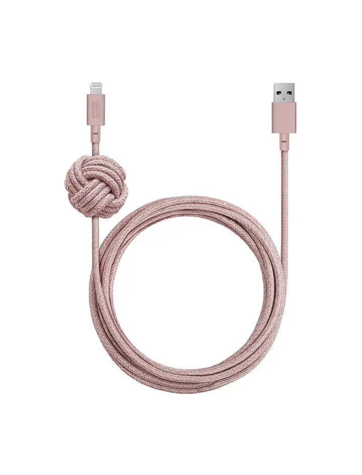 Native Union 3m Belt Cable Lightning Rose