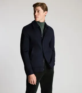 Navy Doeskin Harrington Jacket