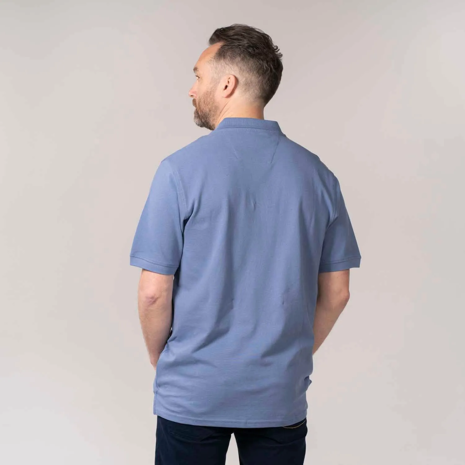 Niels Short-sleeve Polo - Colony Blue