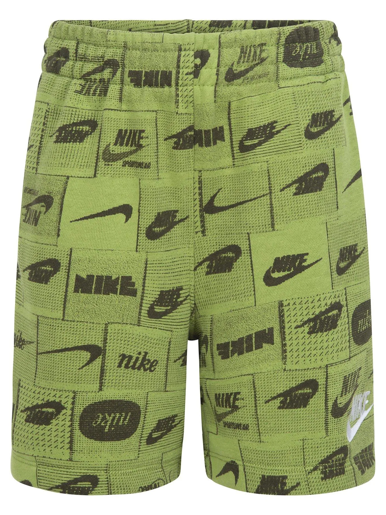 Nike Kids Boys Club All Over Print Shorts - Green