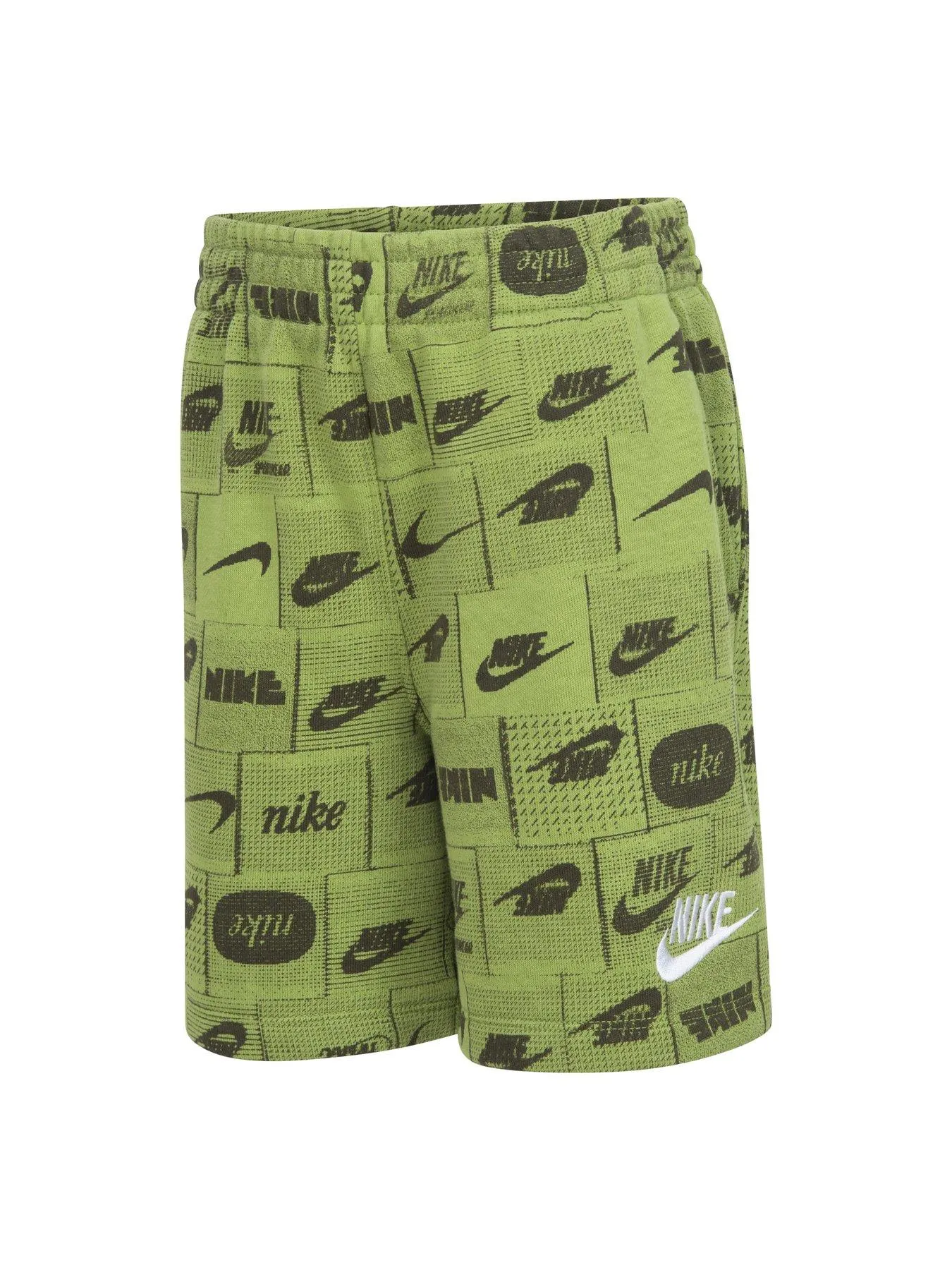 Nike Kids Boys Club All Over Print Shorts - Green