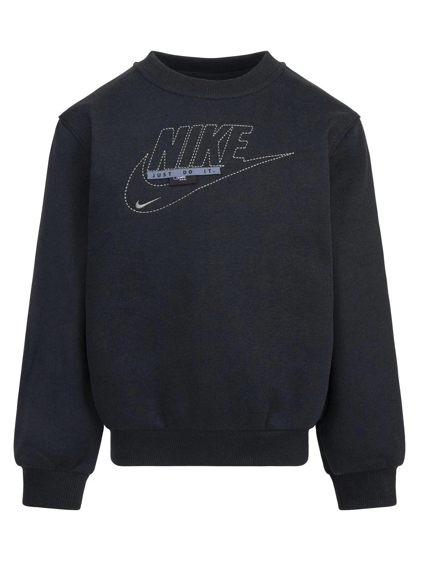 Nike Kids Boys Club Crew Sweat - Black