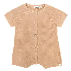 oh baby! Country Club Knitted Romper - Natural