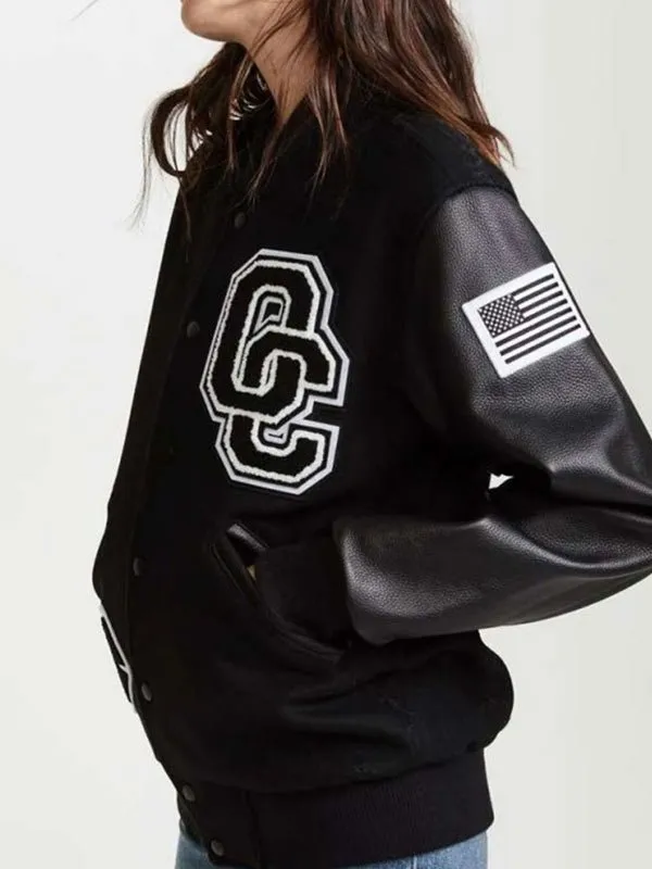 Opening Ceremony Black Letterman Jacket