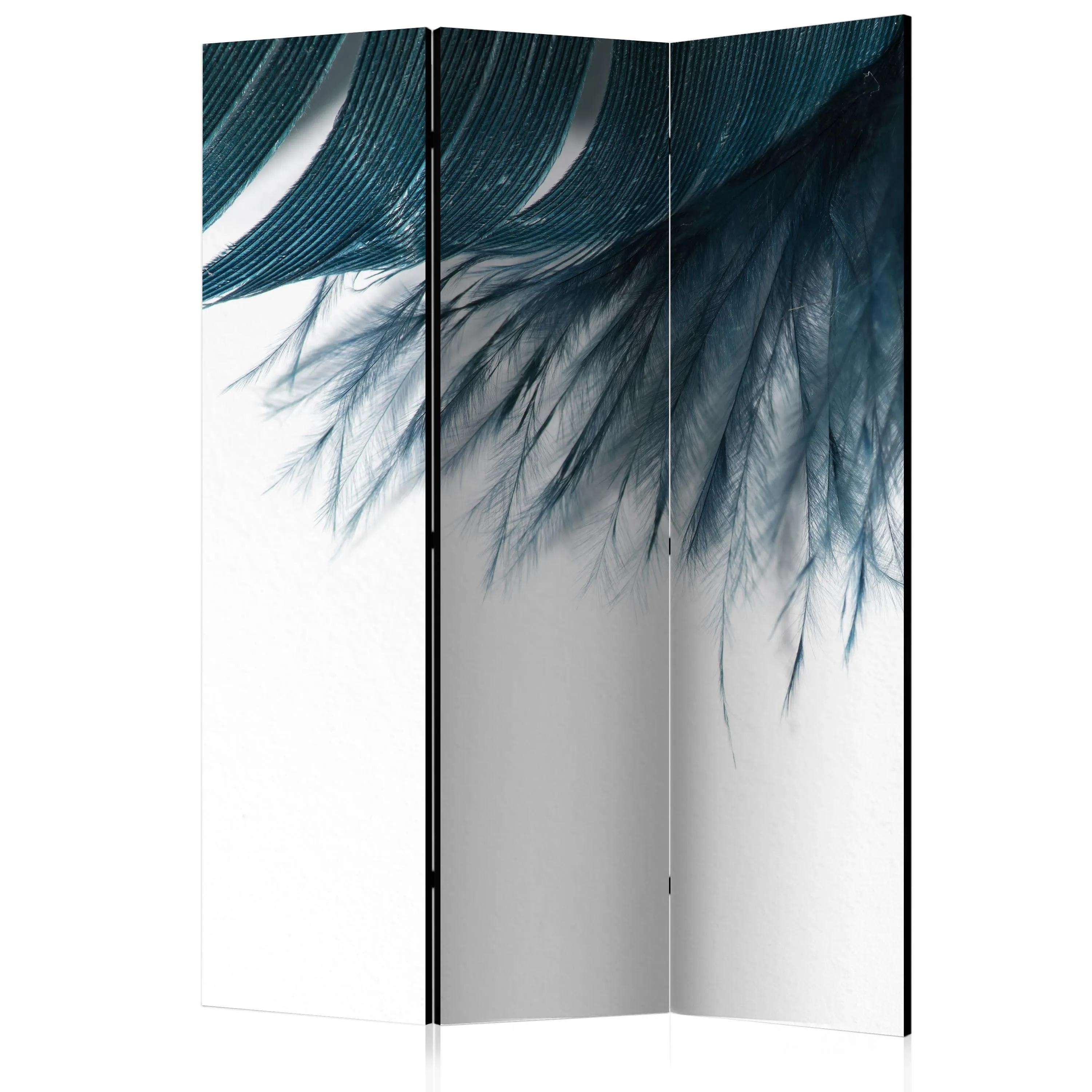 Paravento Dark Blue Feather [Room Dividers]