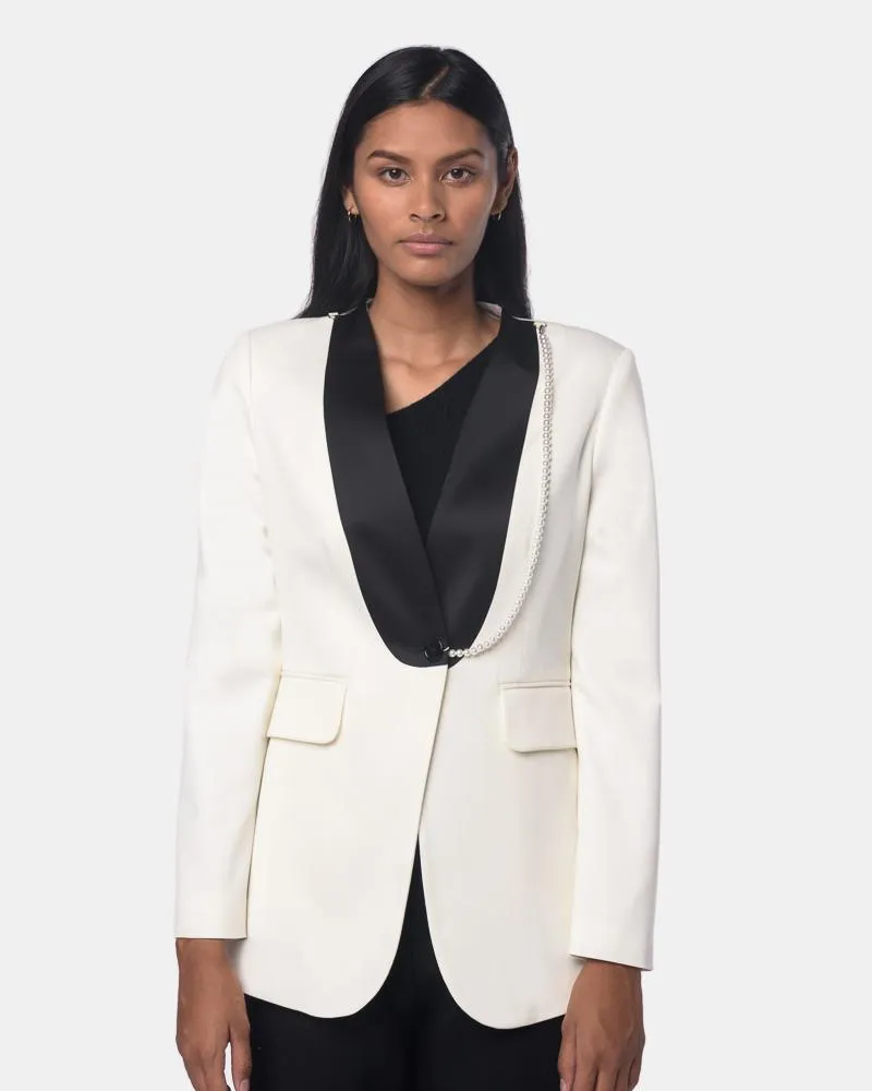 Pearl Jacket in White