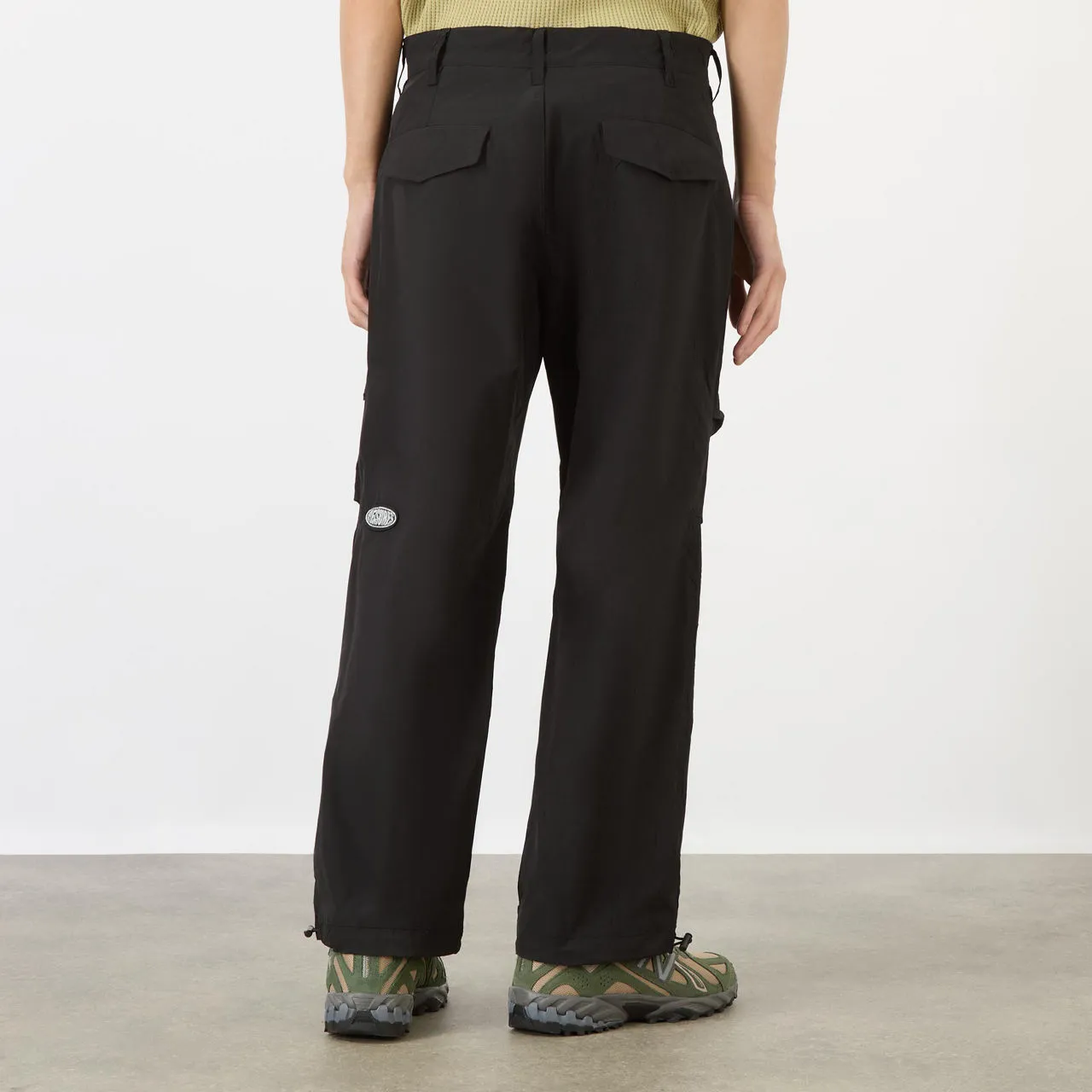 PLEASURES Root Flight Relaxed-Fit Trousers - Black