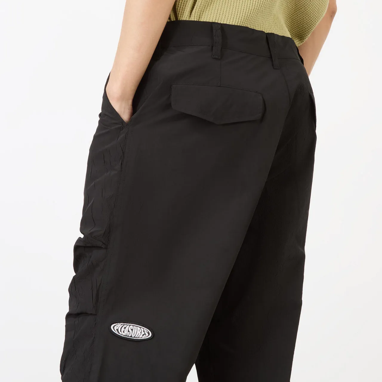 PLEASURES Root Flight Relaxed-Fit Trousers - Black