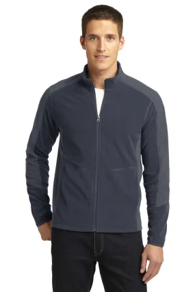 Port Authority Colorblock Microfleece Jacket F230 Battleship Grey/ Pearl Grey