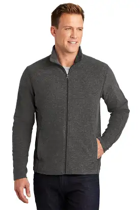 Port Authority F235 Heather Microfleece Full-Zip Jacket