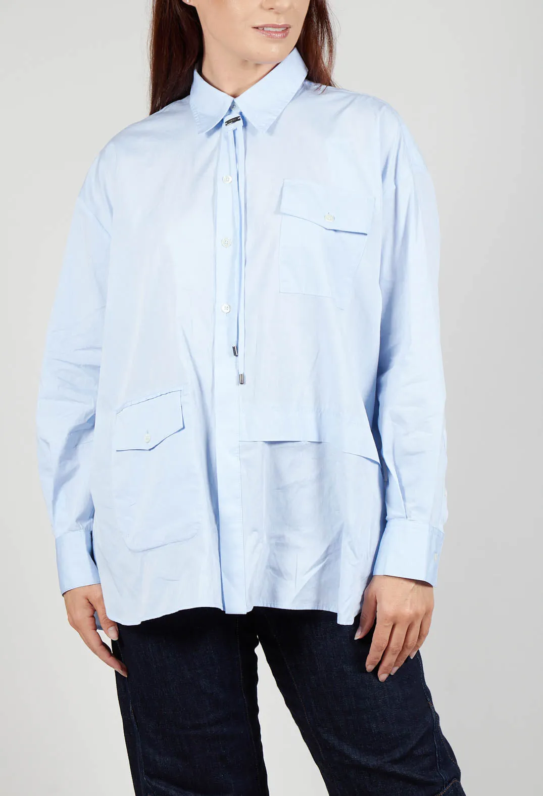 Quotation Shirt in Light Blue