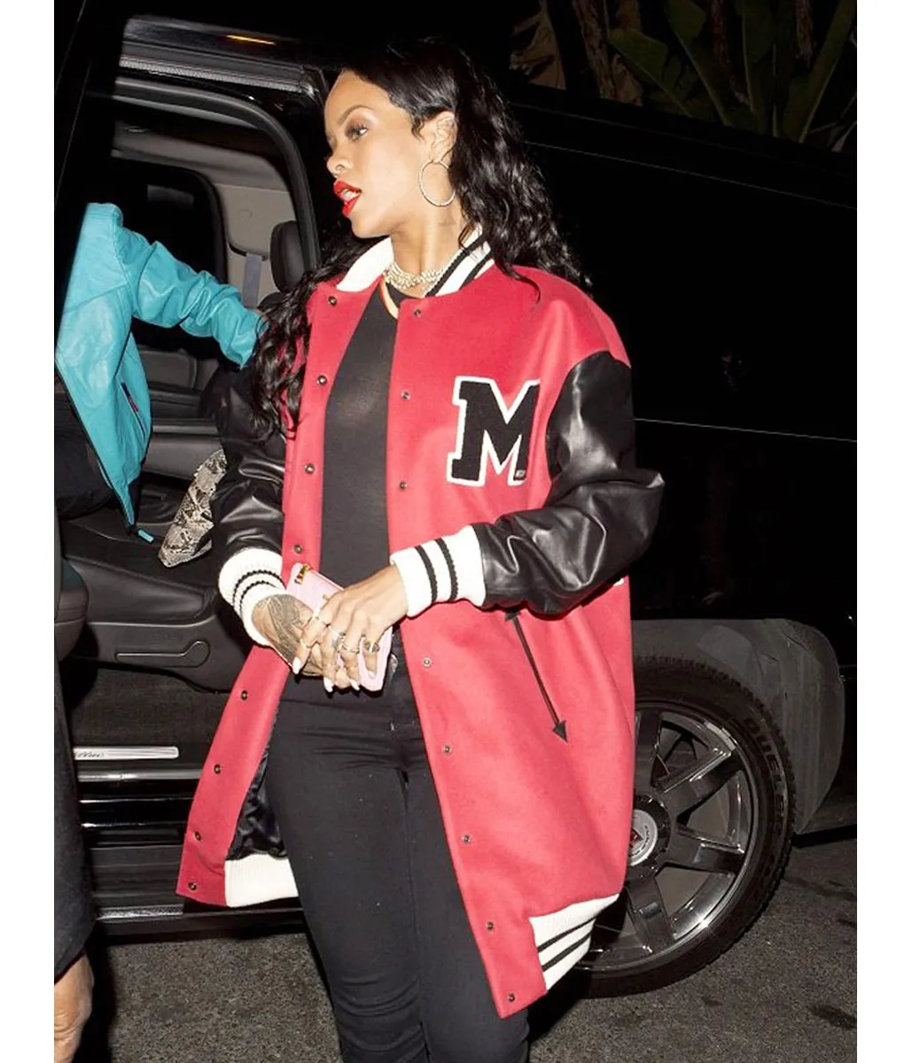 Rihanna M Letterman Jacket