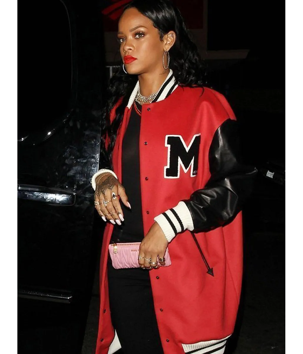 Rihanna M Letterman Jacket