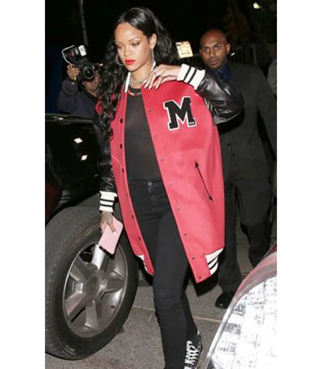 Rihanna M Letterman Jacket