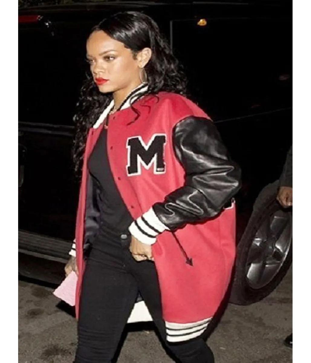 Rihanna M Letterman Jacket