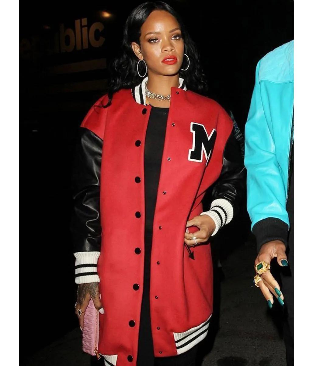 Rihanna M Letterman Jacket