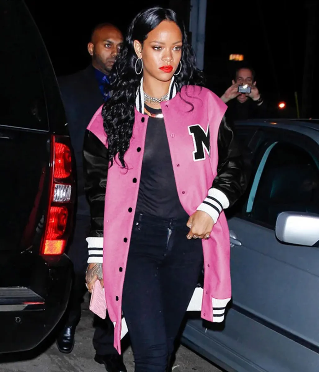 Rihanna M Letterman Jacket