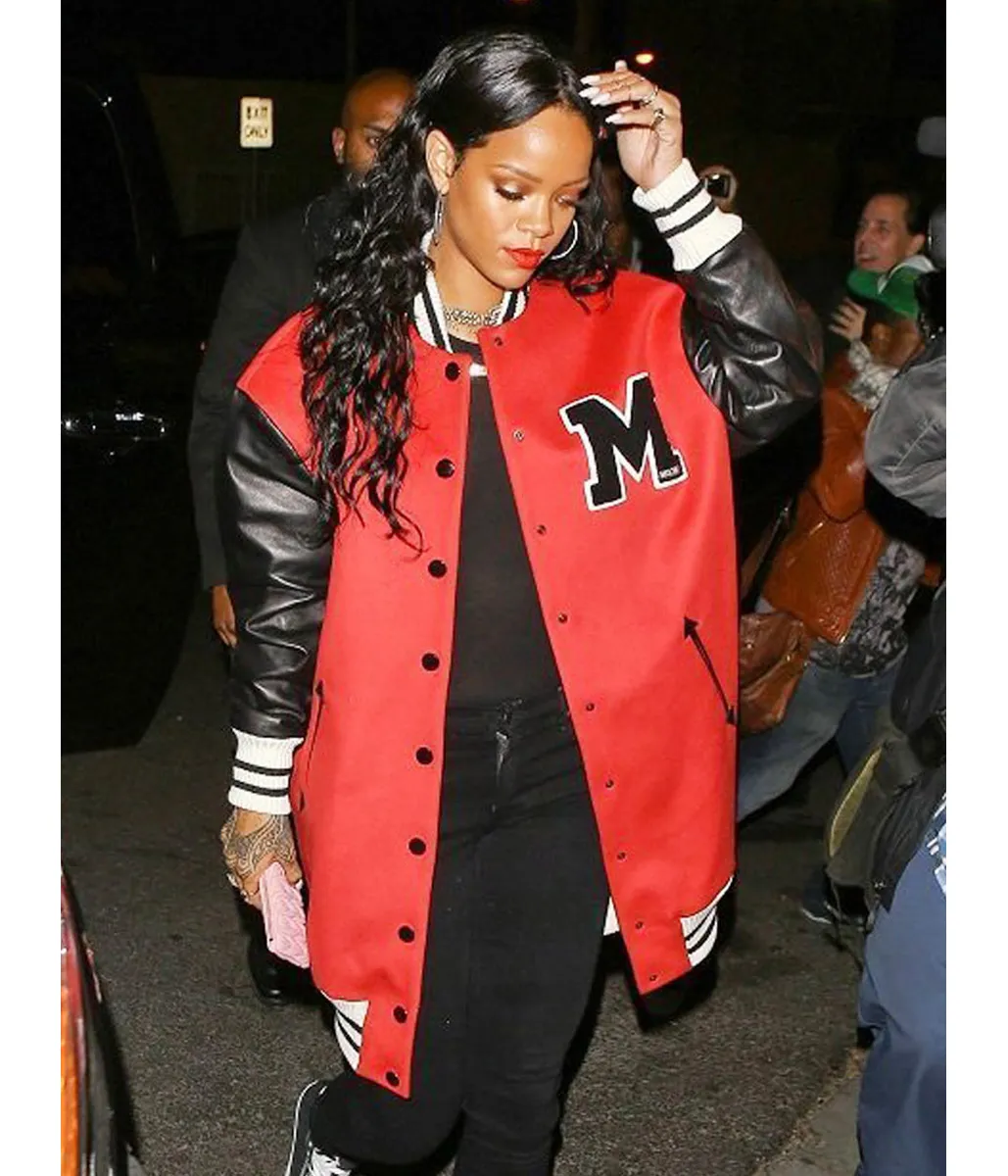 Rihanna M Letterman Jacket