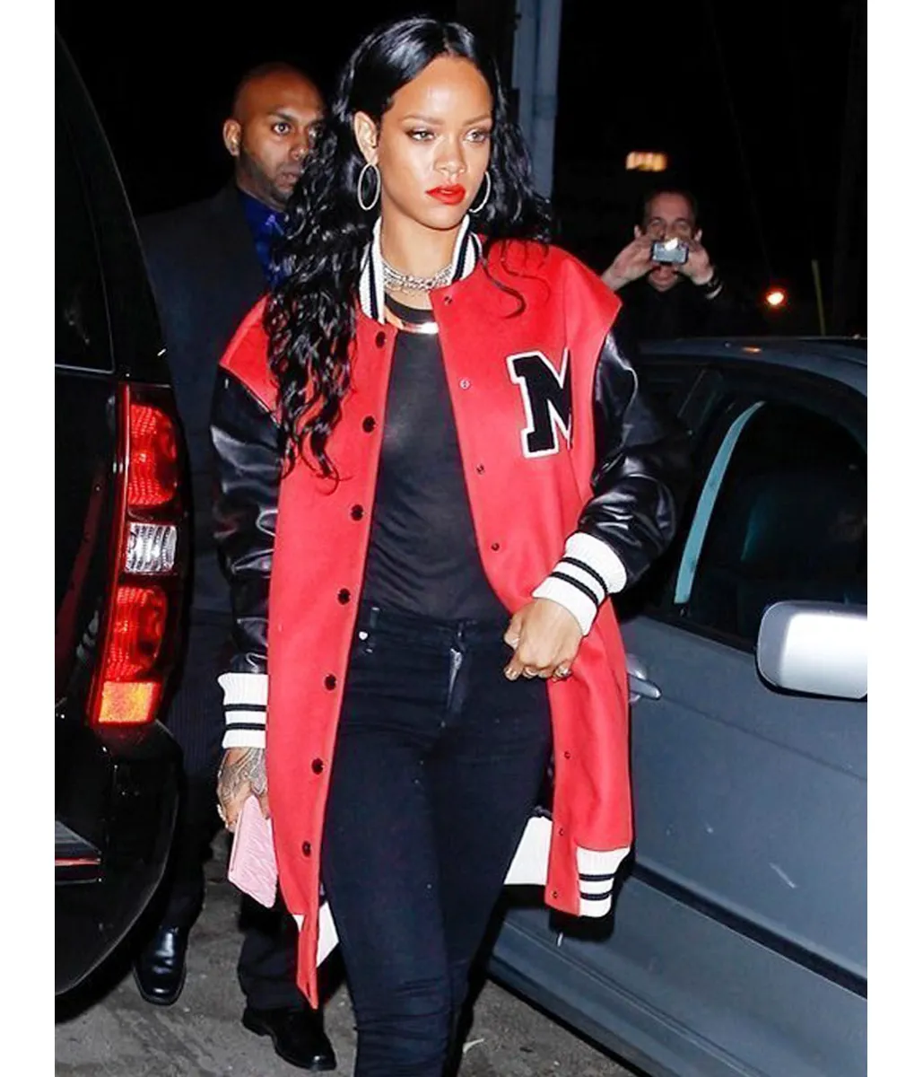 Rihanna M Letterman Jacket