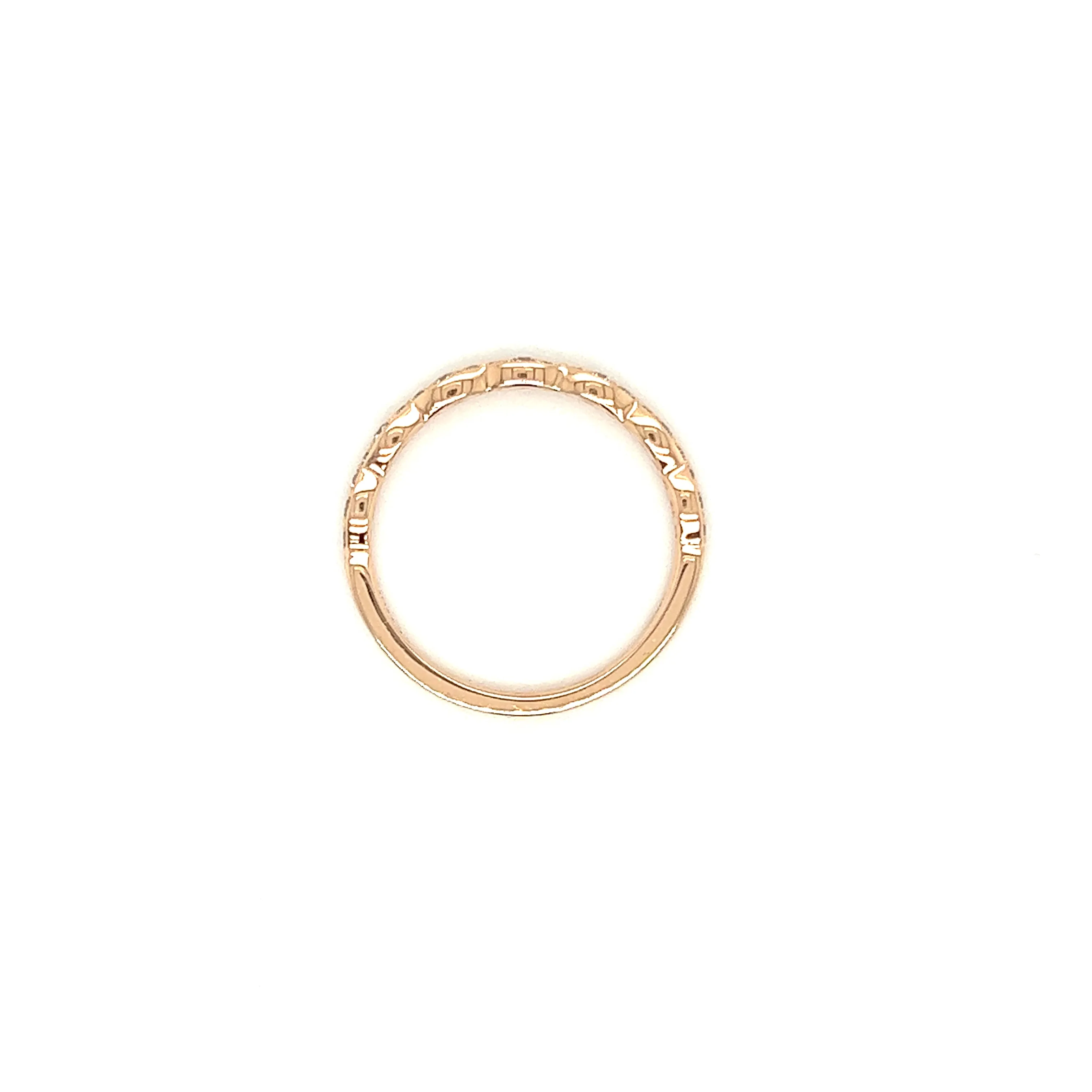 Ripply Diamond Ring with 0.23ctw of Diamonds in 14K Rose Gold