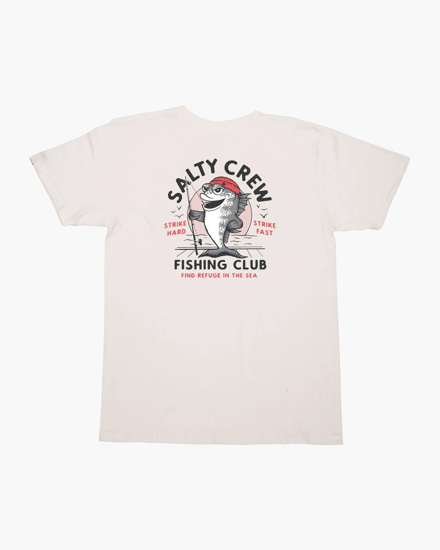 Salty Crew Fishing Club Boys S/s Tee - White