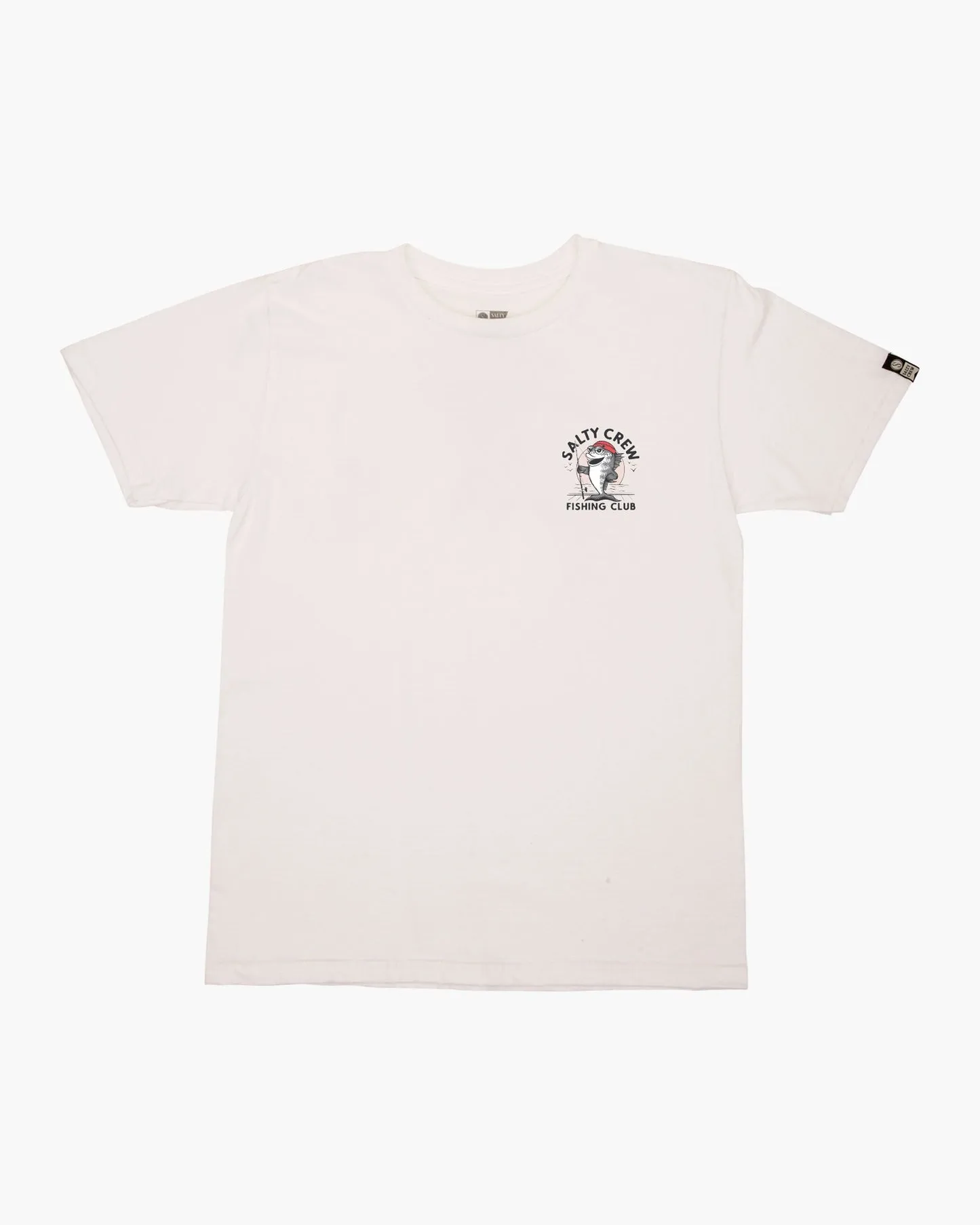 Salty Crew Fishing Club Boys S/s Tee - White