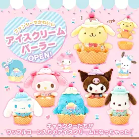 Sanrio ice cream waffle plush