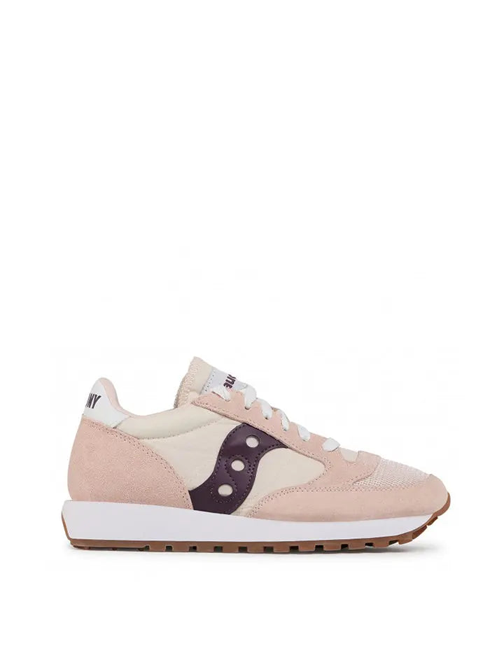 Saucony Jazz Original Vintage Trainer Lt Pink / Wine Rose