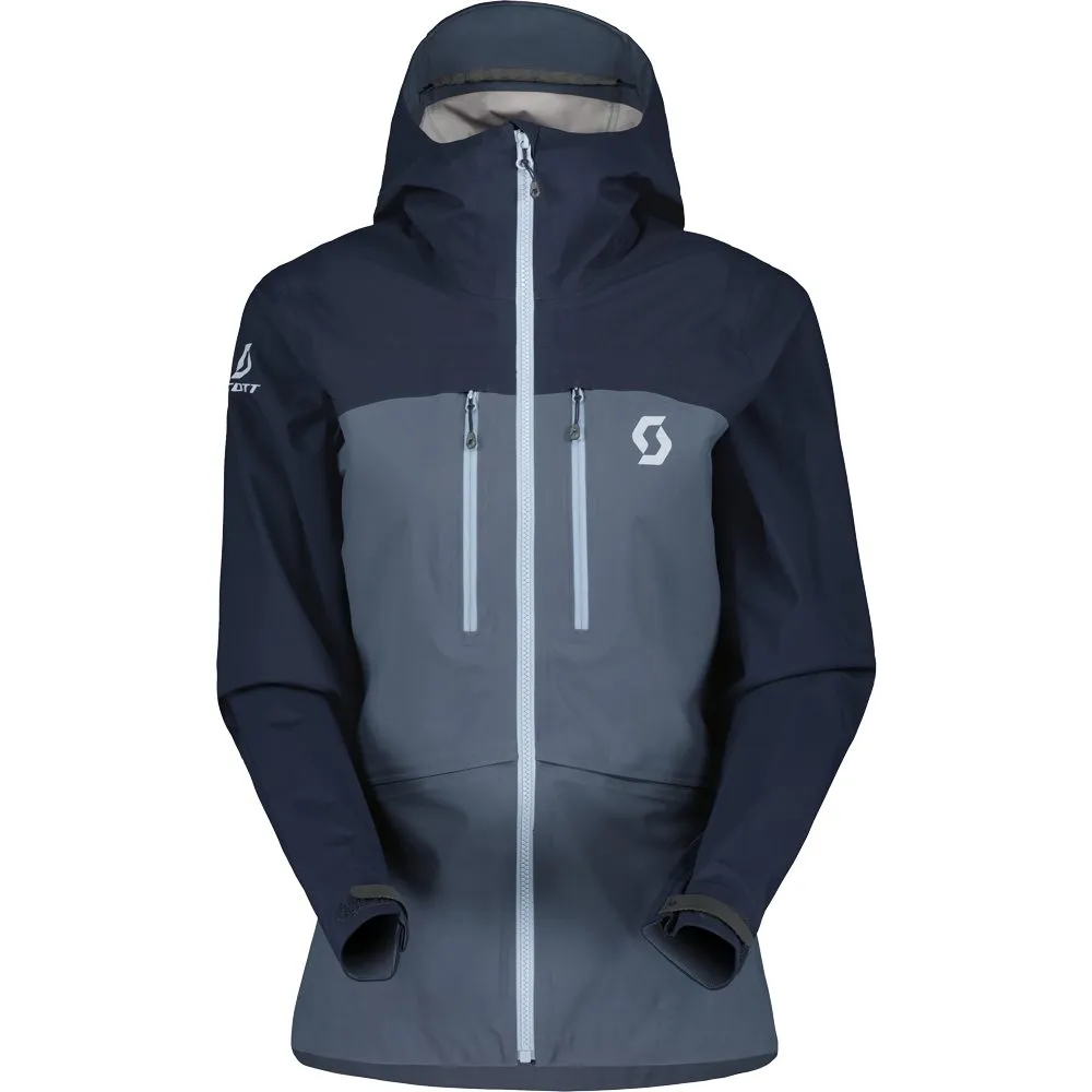 Scott - Explorair DryoSpun 3 Hardshell Jacket Women dark blue metal blue