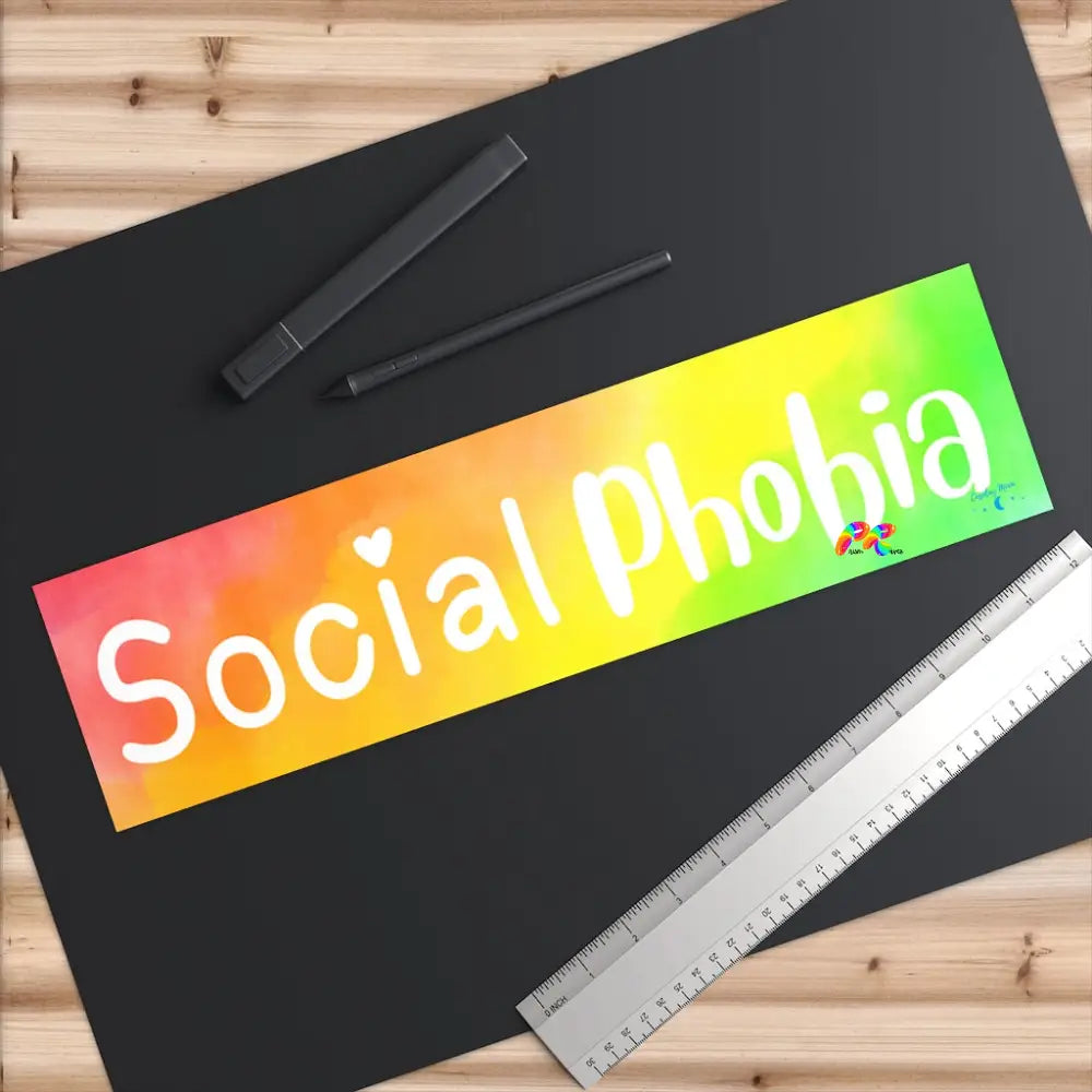 Social Phobia Rainbow Bumper Stickers