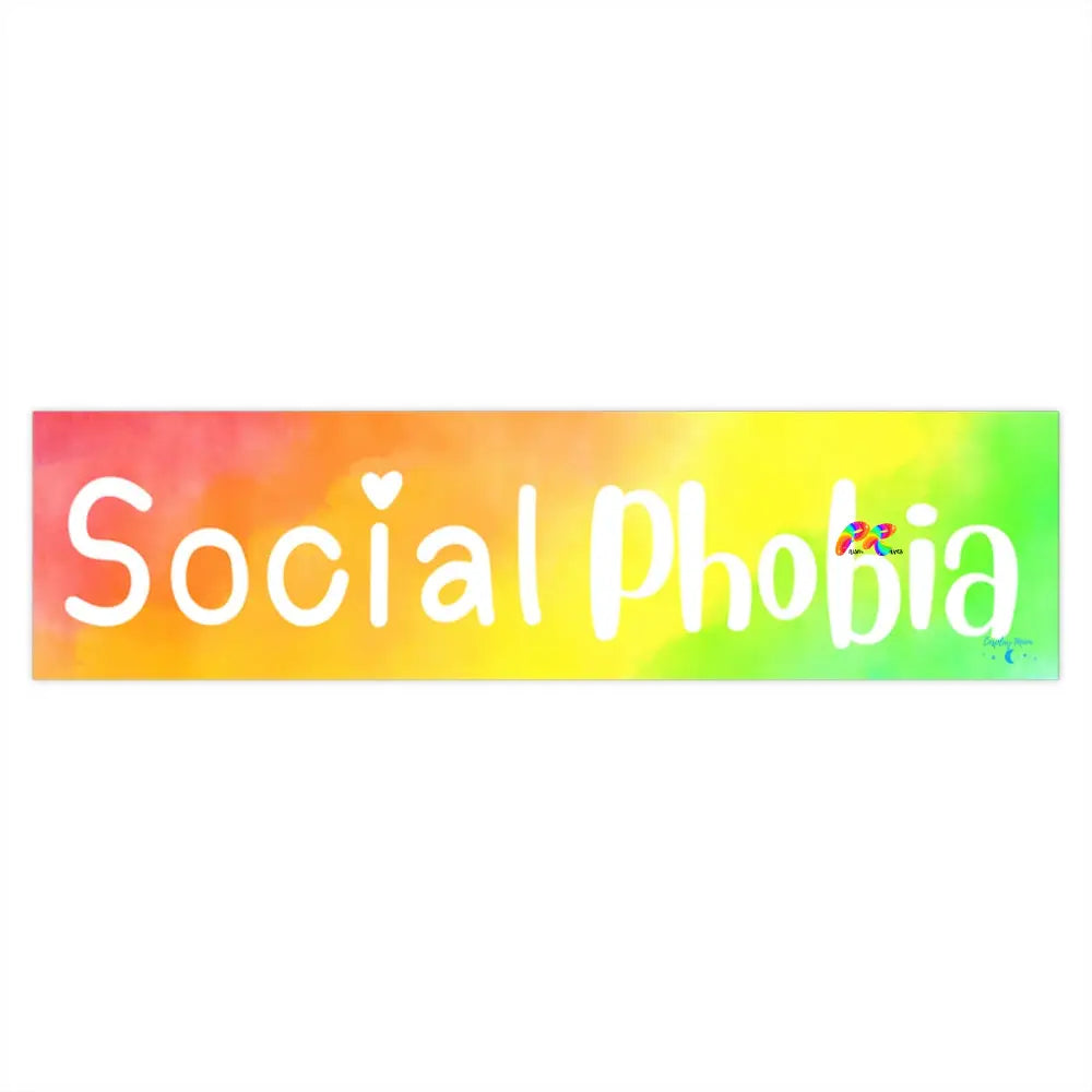 Social Phobia Rainbow Bumper Stickers