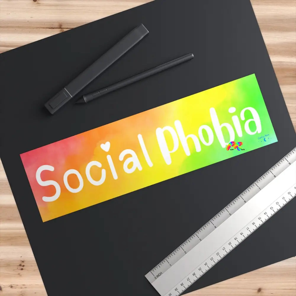 Social Phobia Rainbow Bumper Stickers