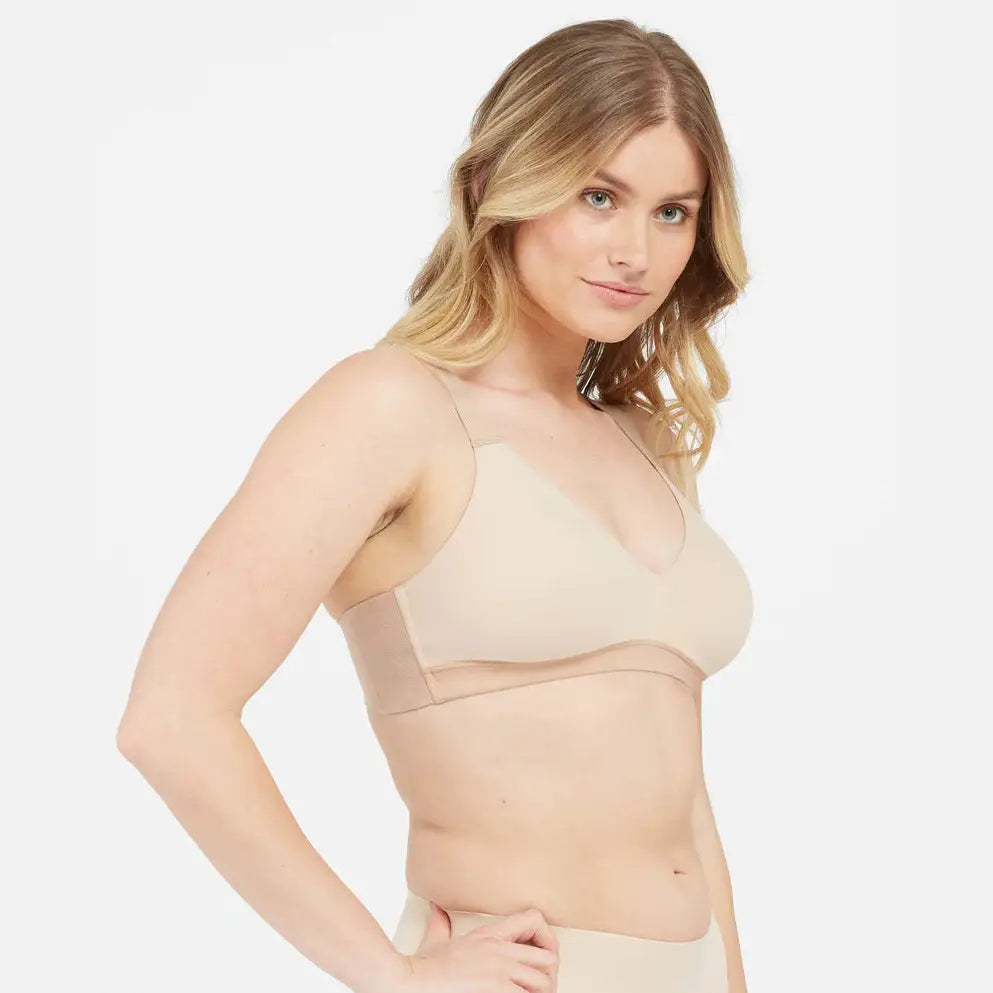 Spanx Bra-llelujah! Lightly Lined Bralette In Black - Nakd - Rose